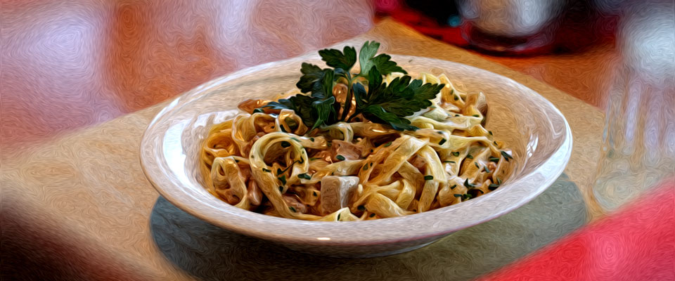 Ristorante sulle piste Maison Carrel Tagliatelle Porcini